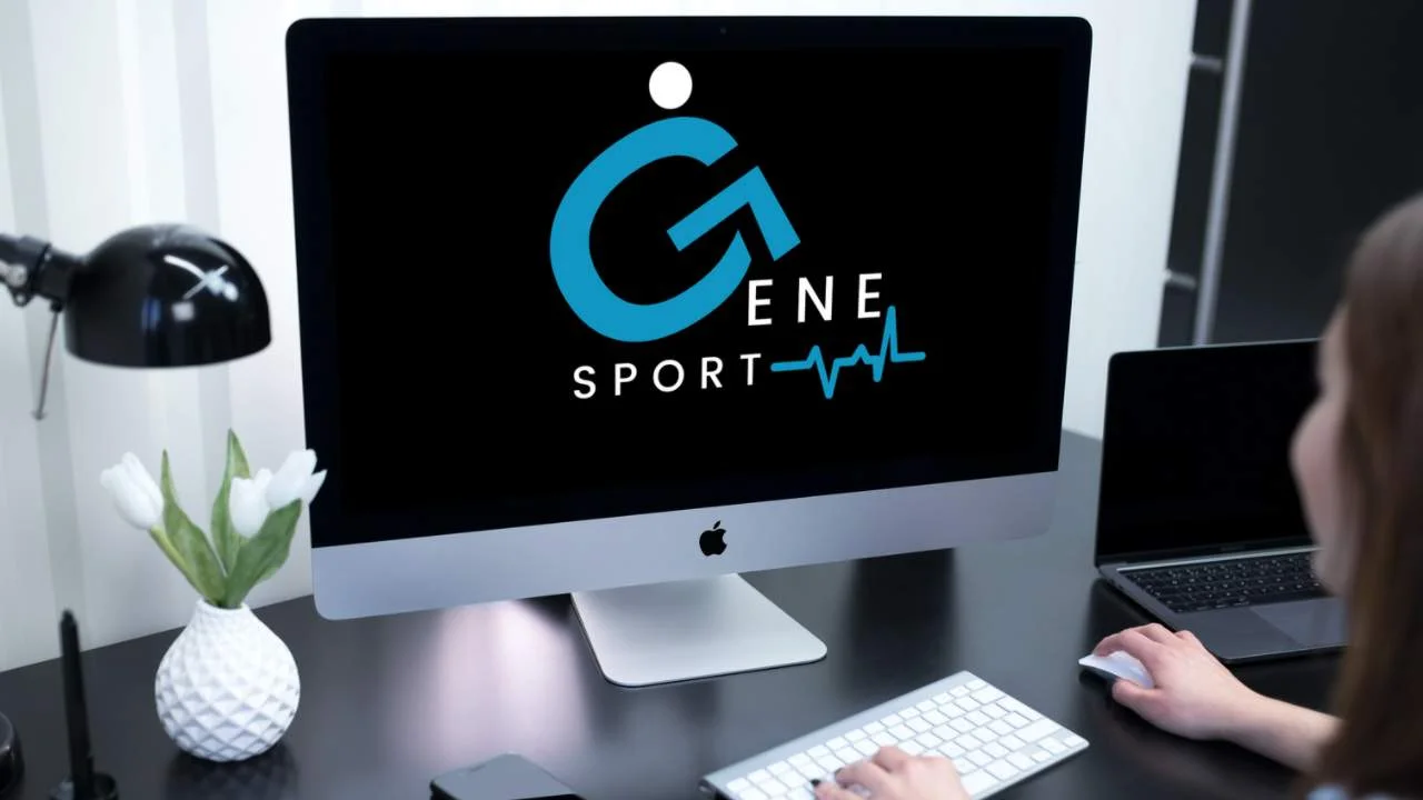 Ordenador con el logo de igenesport