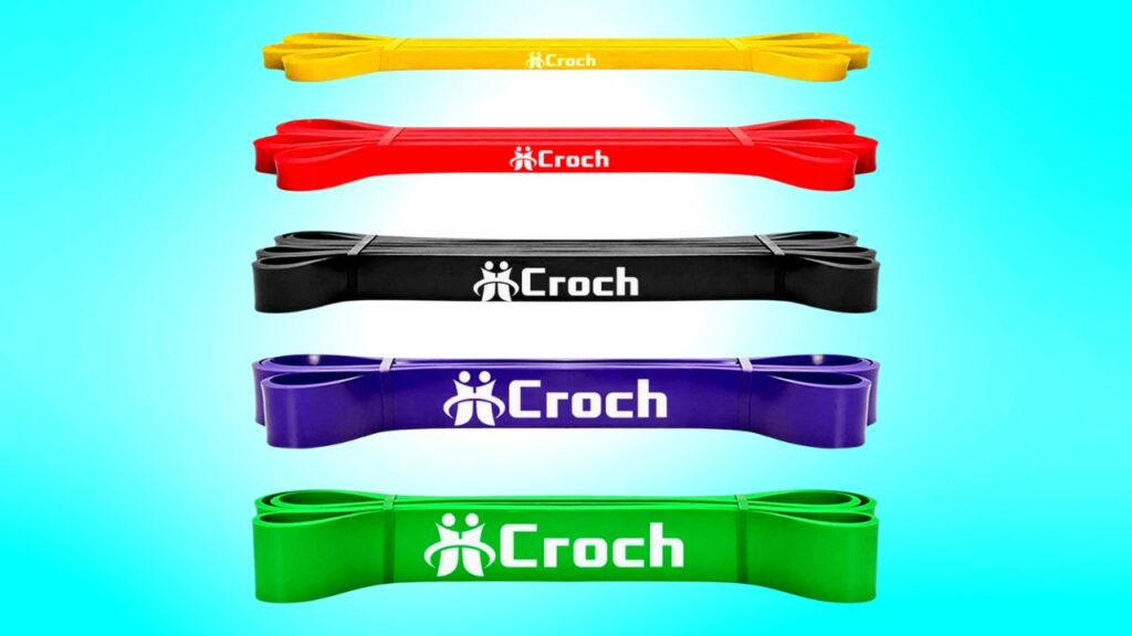 Bandas de goma de entrenamiento multicolores para ejercicios de fortalecimiento y flexibilidad